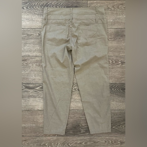 Prana beige khaki tan harem hemp pant trouser crop SZ 8 - Picture 3 of 3